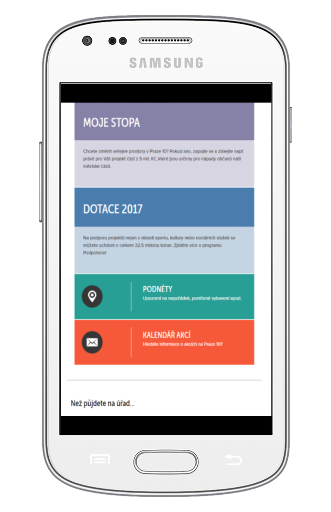 Capital city district portal for residents supporting social life in the capital — screenshot 1
