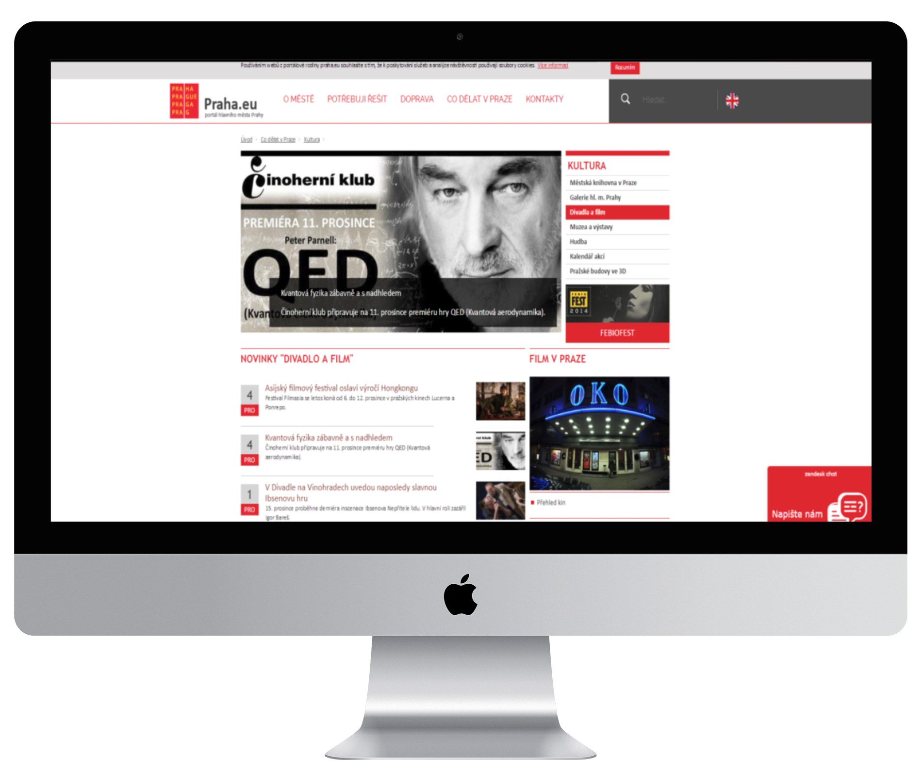 All-purpose website for the capital city Prague — screenshot 2