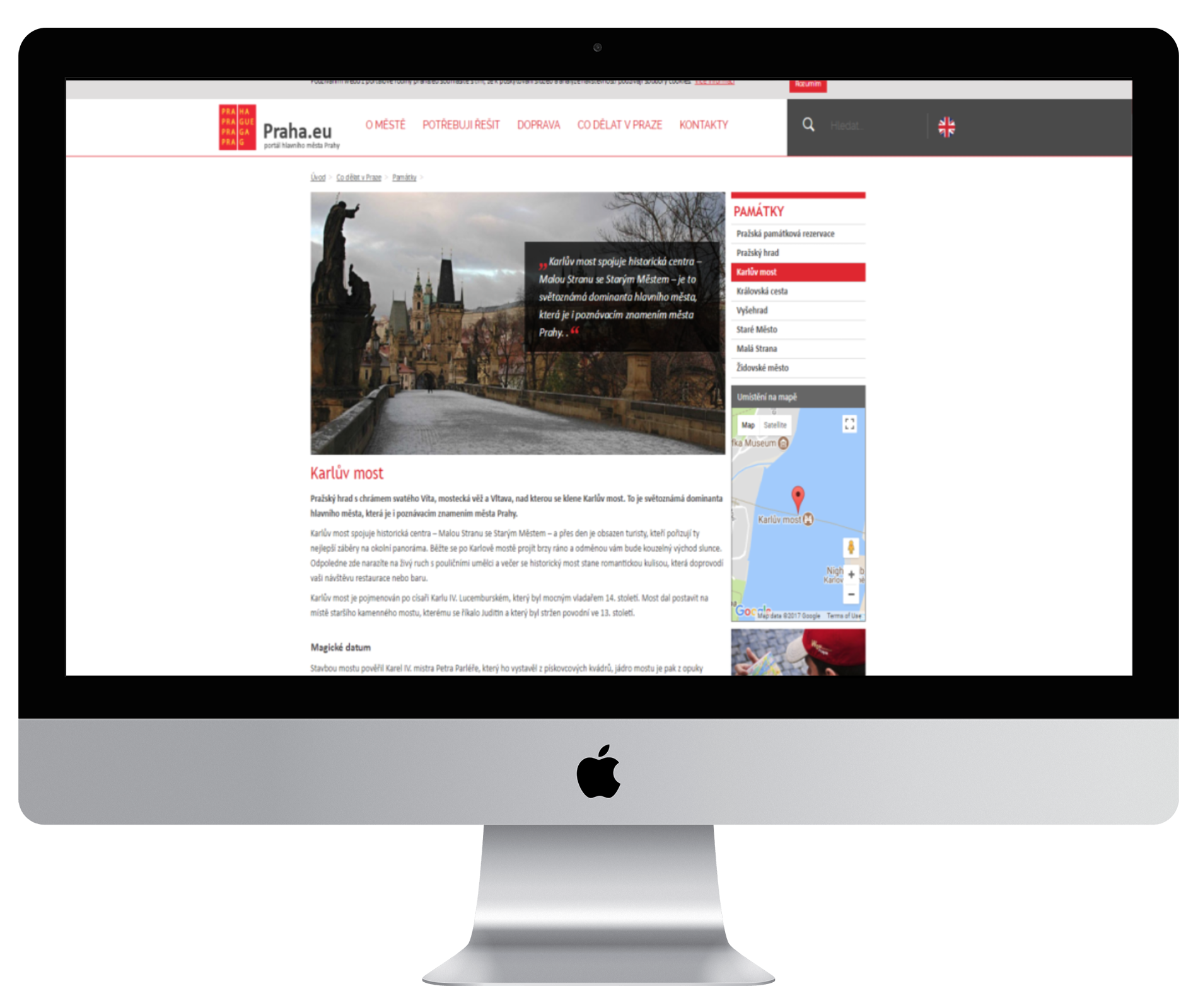 All-purpose website for the capital city Prague — screenshot 3